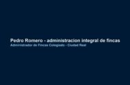 Pedro Romero - Administración integral de fincas