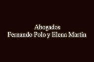 Abogados Fernando Polo y Elena Martín