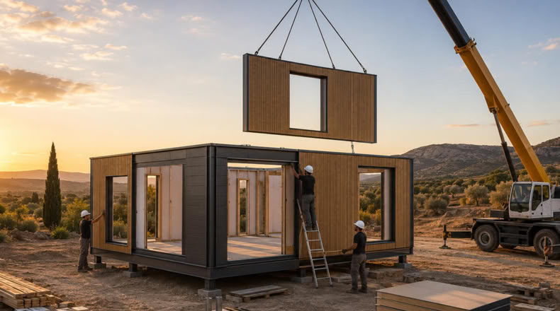 Cómo construir una casa prefabricada en un terreno: guía completa