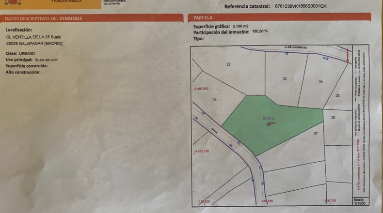 Comunidad de Madrid - Las Cuestas - 2190m2