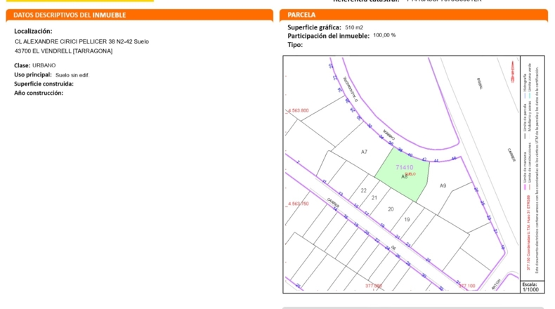 Tarragona - el Vendrell - 510m2