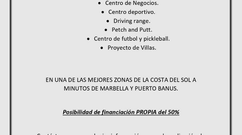 Malaga - La Resina - 100000m2