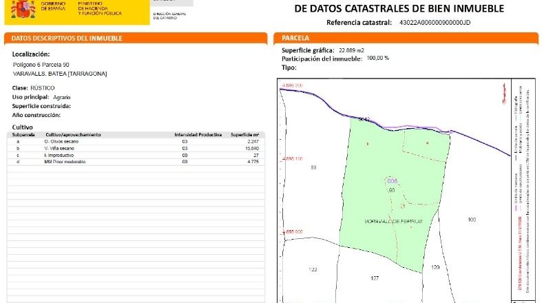 Tarragona - Batea - 58154m2