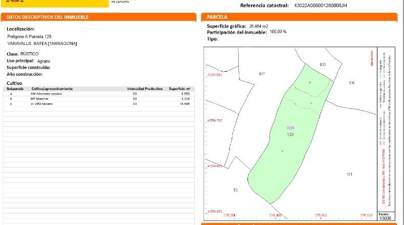Tarragona - Batea - 58154m2