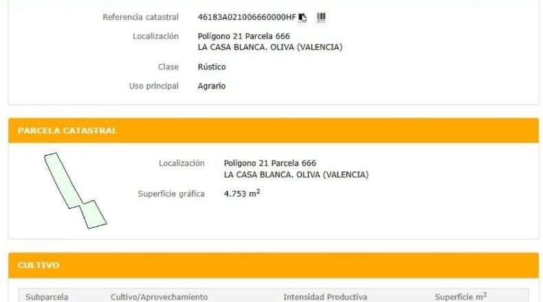 Valencia - Oliva - 4753m2