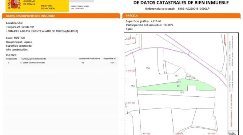 Murcia - Fuente Álamo de Murcia - 5400m2
