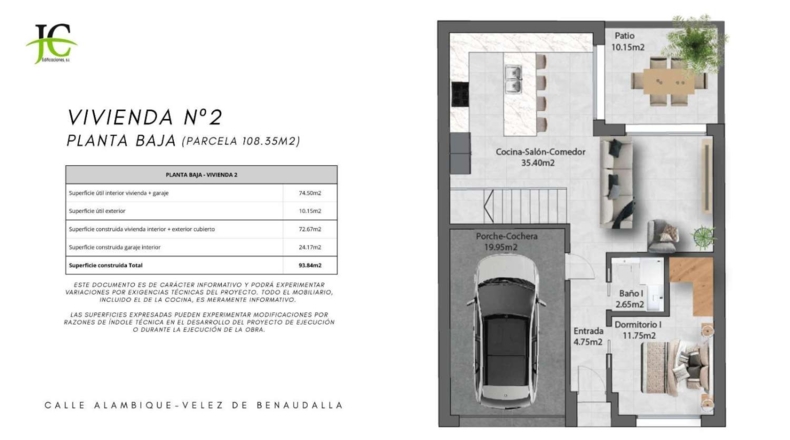 Granada - Велес-де-Бенаудалья - 110m2