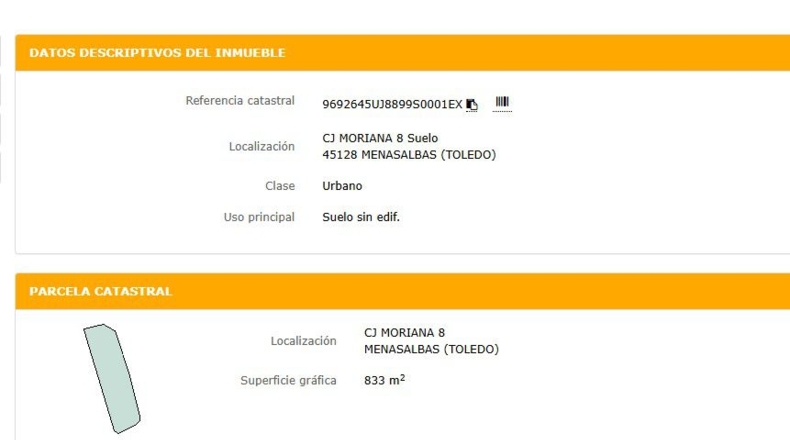 Toledo - Menasalbas - 833m2