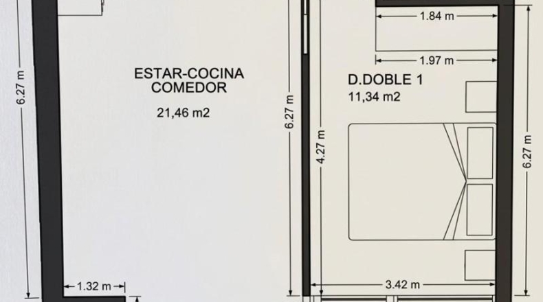 Astúries - Oviedo - 43m2