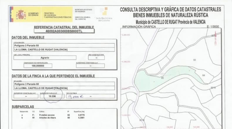 Valencia - Castellón de Rugat - 22000m2
