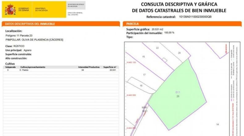 Cáceres - Oliva de Plasencia - 20531m2