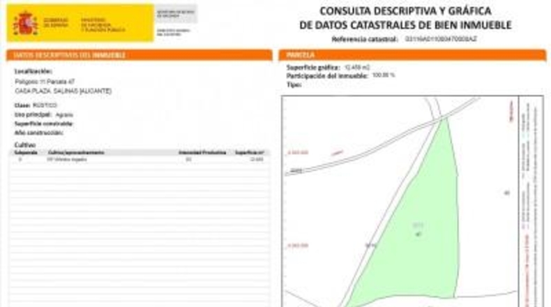Alicante - Salinas - 12458m2