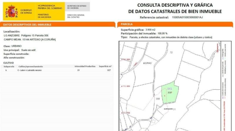 La Coruña - Armentón de Arriba - 3958m2