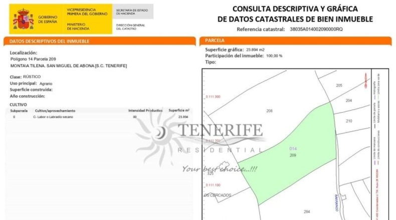 Santa Cruz de Tenerife - Сан-Мигель-де-Абона - 23894m2