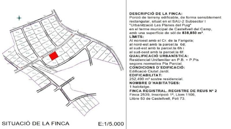 Tarragona - Castellvell del Camp - 833m2
