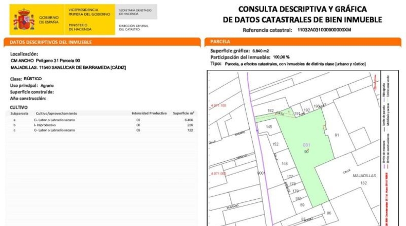 Cádiz - Sanlúcar de Barrameda - 6840m2