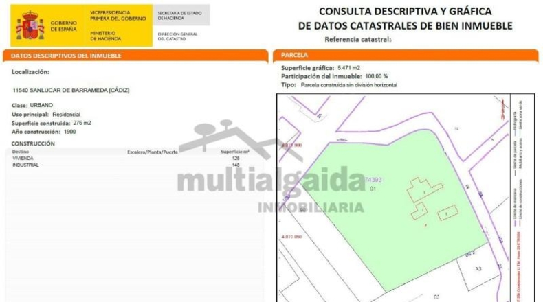 Cádiz - Sanlúcar de Barrameda - 5471m2