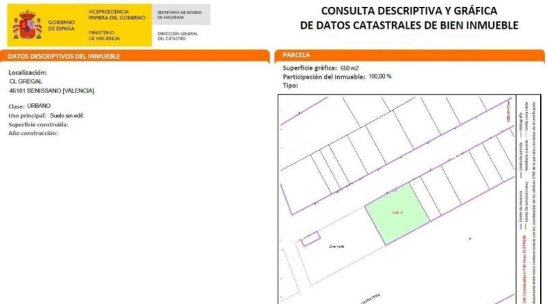 València - Benisanó - 650m2