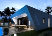 Chalet independiente con terreno en venta en la España, Monforte del Cid, ref: TR359080 foto
