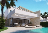 Chalet independiente con terreno en venta en la España, Monforte del Cid, ref: TR318067 foto