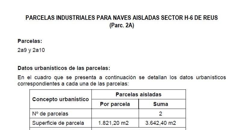 Tarragona - Reus - 3642m2