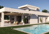 Chalet independiente con terreno en venta en la España, Monforte del Cid, ref: TR247332 foto