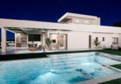 Chalet independiente con terreno en venta en la España, Monforte del Cid, ref: TR247332 foto