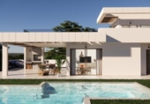 Chalet independiente con terreno en venta en la España, Monforte del Cid, ref: TR247332 foto