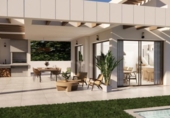 Chalet independiente con terreno en venta en la España, Monforte del Cid, ref: TR247332 foto