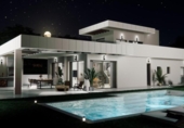 Chalet independiente con terreno en venta en la España, Monforte del Cid, ref: TR247332 foto