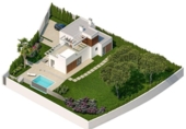 Chalet independiente con terreno en venta en la España, Finestrat, ref: TR153327 foto