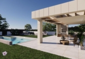 Chalet independiente con terreno en venta en la España, Monforte del Cid, ref: TR247336 foto