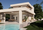 Chalet independiente con terreno en venta en la España, Monforte del Cid, ref: TR247336 foto