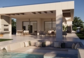Chalet independiente con terreno en venta en la España, Monforte del Cid, ref: TR264022 foto