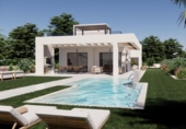 Chalet independiente con terreno en venta en la España, Monforte del Cid, ref: TR264022 foto