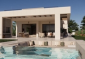 Chalet independiente con terreno en venta en la España, Monforte del Cid, ref: TR264022 foto