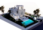 Chalet independiente con terreno en venta en la España, Finestrat, ref: TR241559 foto