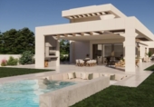 Chalet independiente con terreno en venta en la España, Monforte del Cid, ref: TR247607 foto