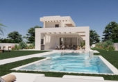 Chalet independiente con terreno en venta en la España, Monforte del Cid, ref: TR247607 foto