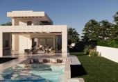 Chalet independiente con terreno en venta en la España, Monforte del Cid, ref: TR247607 foto