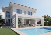 Chalet independiente con terreno en venta en la España, Mijas, ref: TR240075 foto