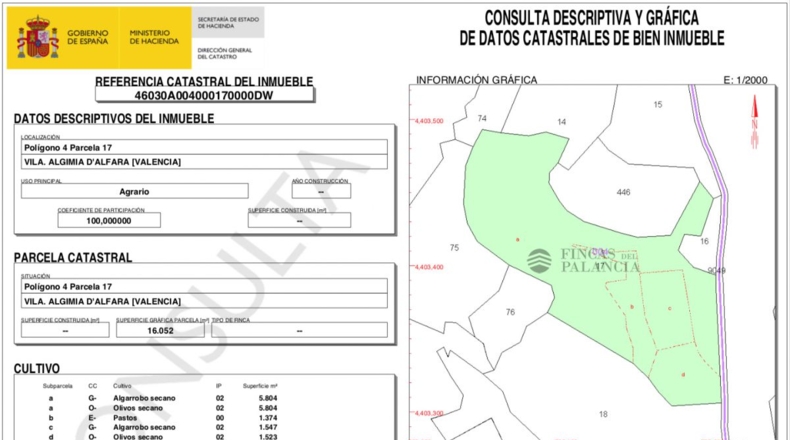 Valencia - Algimia de Alfara - 49455m2