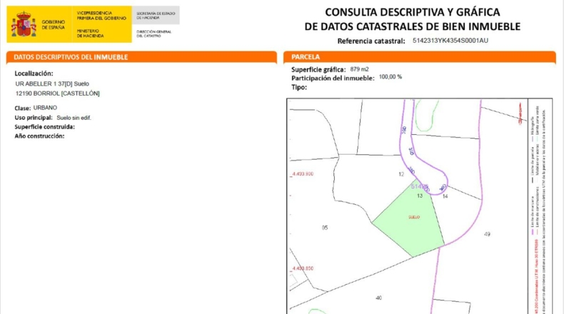 Castellón - Urbanización Masía Gaetà - 879m2