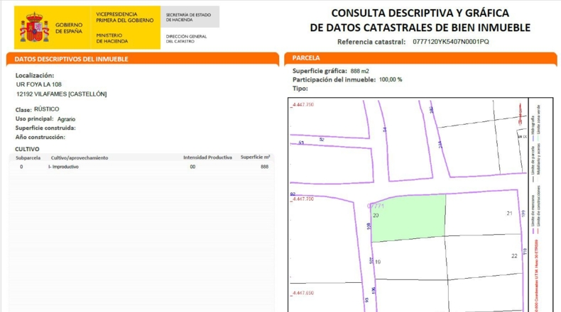 Castellón - Vilafamés - 888m2