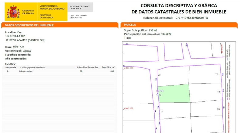 Castellón - Vilafamés - 830m2