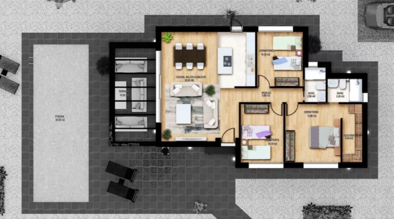 Almería - Urbanización Cabuzana - 1000m2