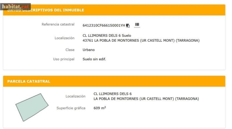 Tarragona - la Pobla de Montornès - 609m2