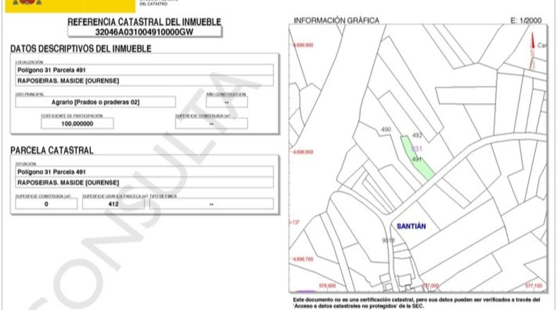 Orense - Maside - 1800m2