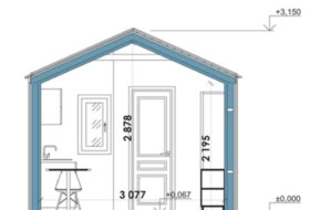 Casa prefabricada modular Barn Mini Plànols