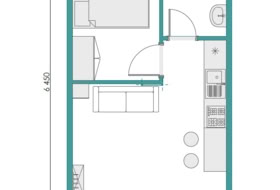 Casa prefabricada modular Barn House Plànols